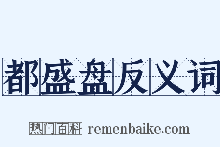 都盛盘反义词是什么意思的图片